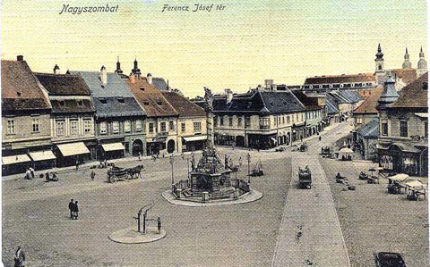 Trnava namestie - 1895-1922 pomenovane Franz Josef Platz -prve vydlazdenie bolo v r.1739.jpg